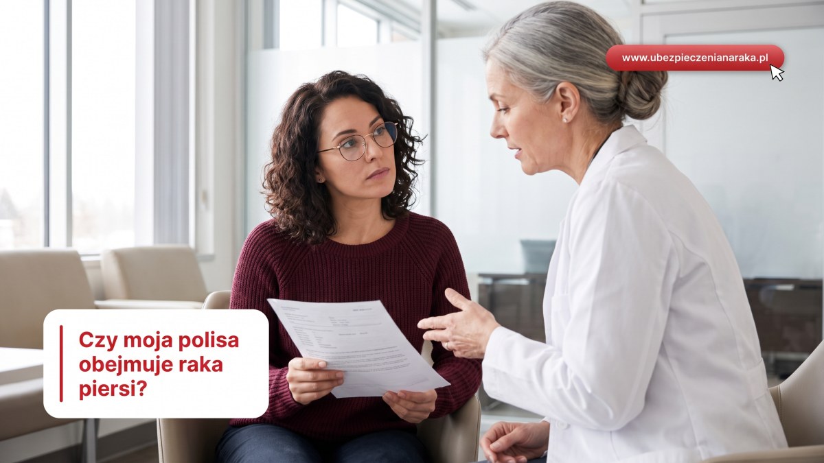 Pacjentka rozmawia z lekarką o wyniku badania profilaktycznego piersi